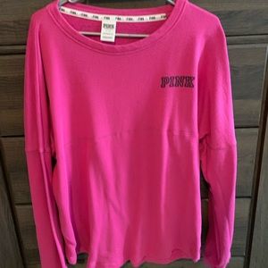 Victoria’s Secret PINK thin hot pink sweatshirt